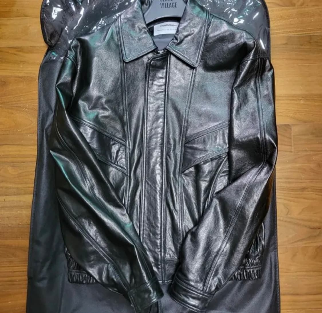 노매뉴얼 레더 자켓 가죽 F.P LEATHER JACKET - BLACK 상품이미지5