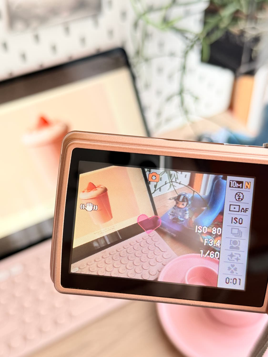 🎀미품•풀박스🎀 카시오 엑슬림 ex-z270 로즈골드 빈티지디카 상품이미지9