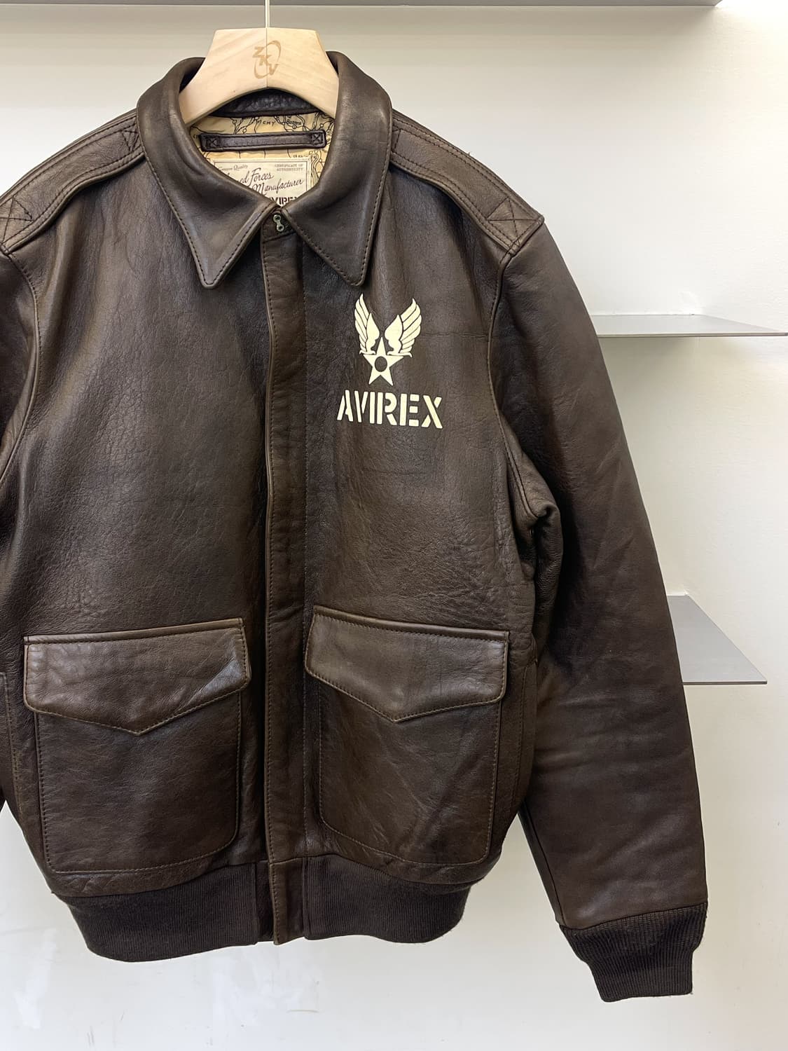아비렉스 타입 A-2 핀업 걸 레더 자켓 상품이미지6