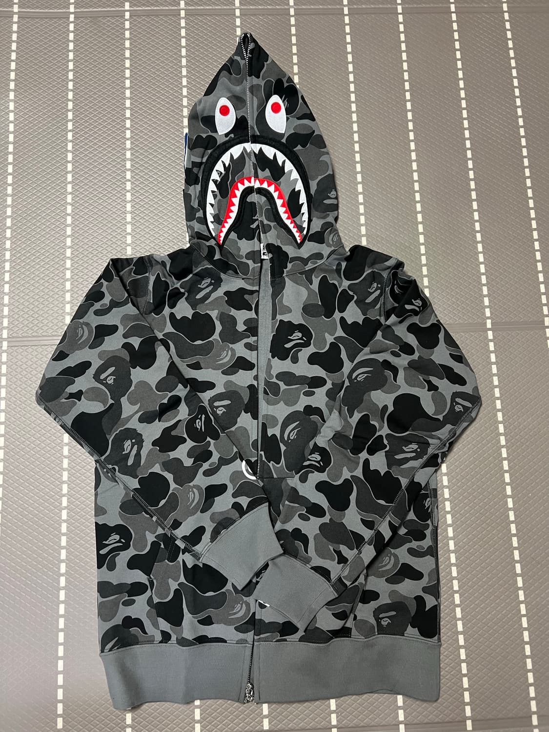 베이프 그레이 후드집업 / L 상품이미지1