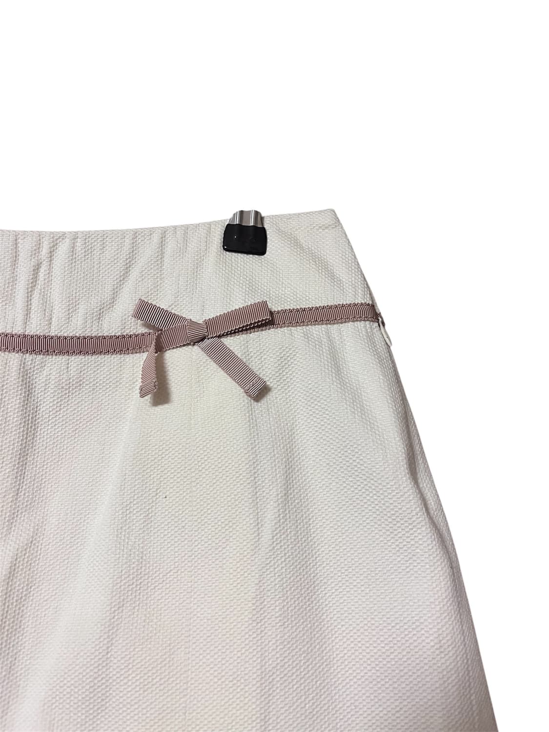 일본 빈티지 레이스 리본 미디 스커트 상품이미지3