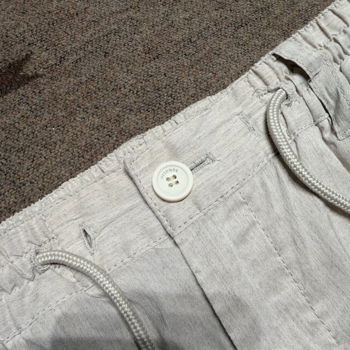 송지오 옴므 린넨 조거 팬츠 M 상품이미지3