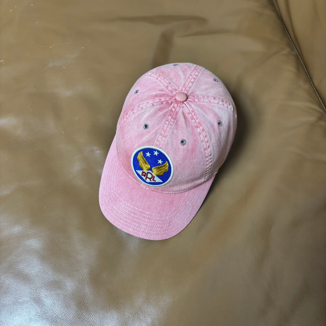 RRL 더블알엘 랄프로렌 폴로 6패널 볼캡 모자 워시드 레드 상품이미지5