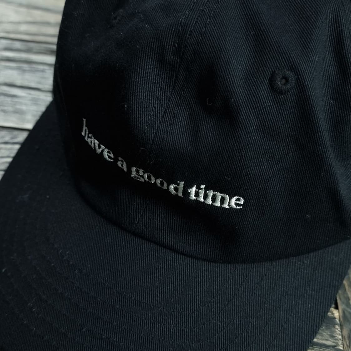 [해브어굿타임] 로고 자수 캡 블랙 M19271 상품이미지6