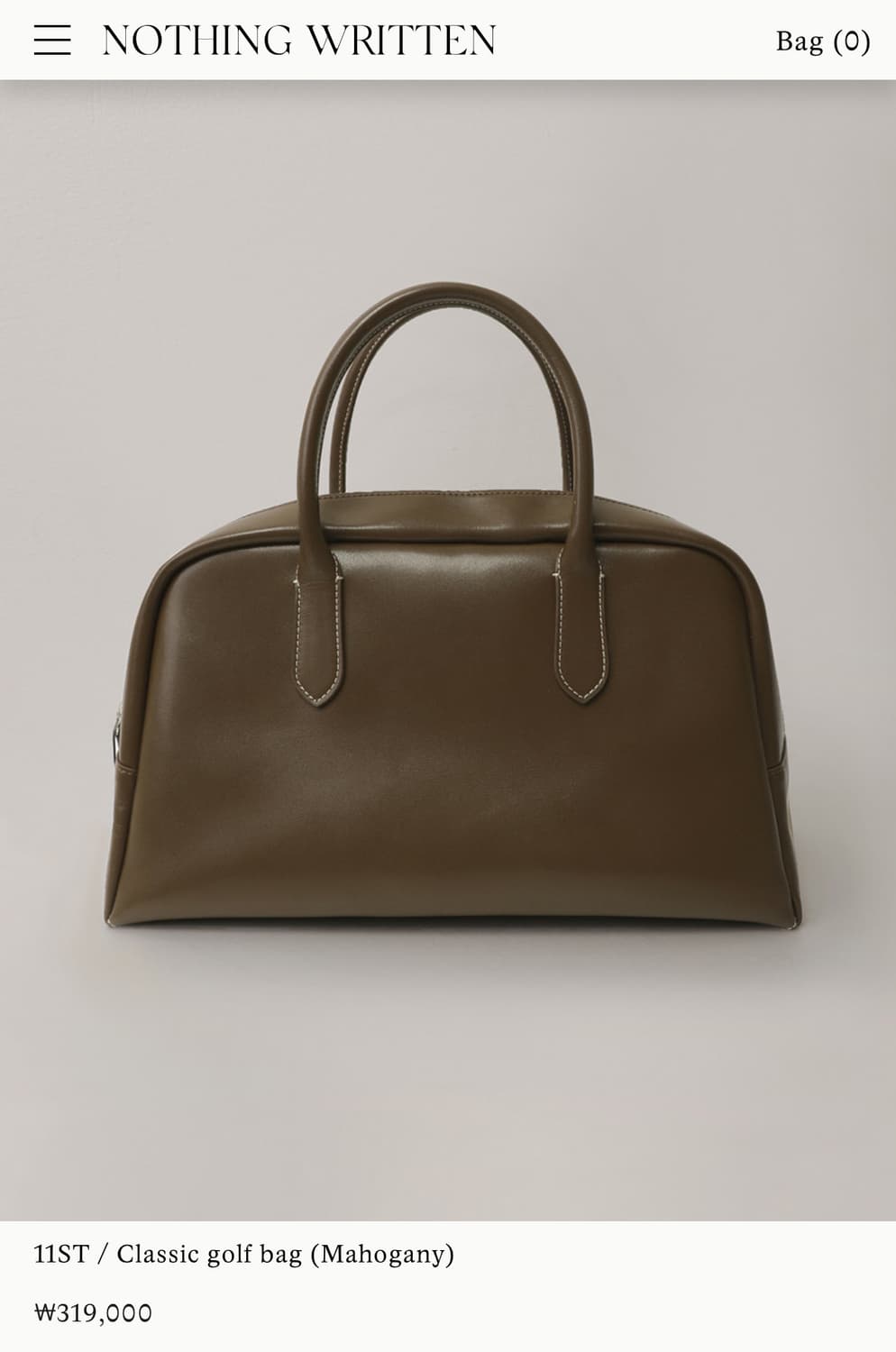 낫띵리튼 nothing written 클래식 골프백 오리지널  상품이미지3