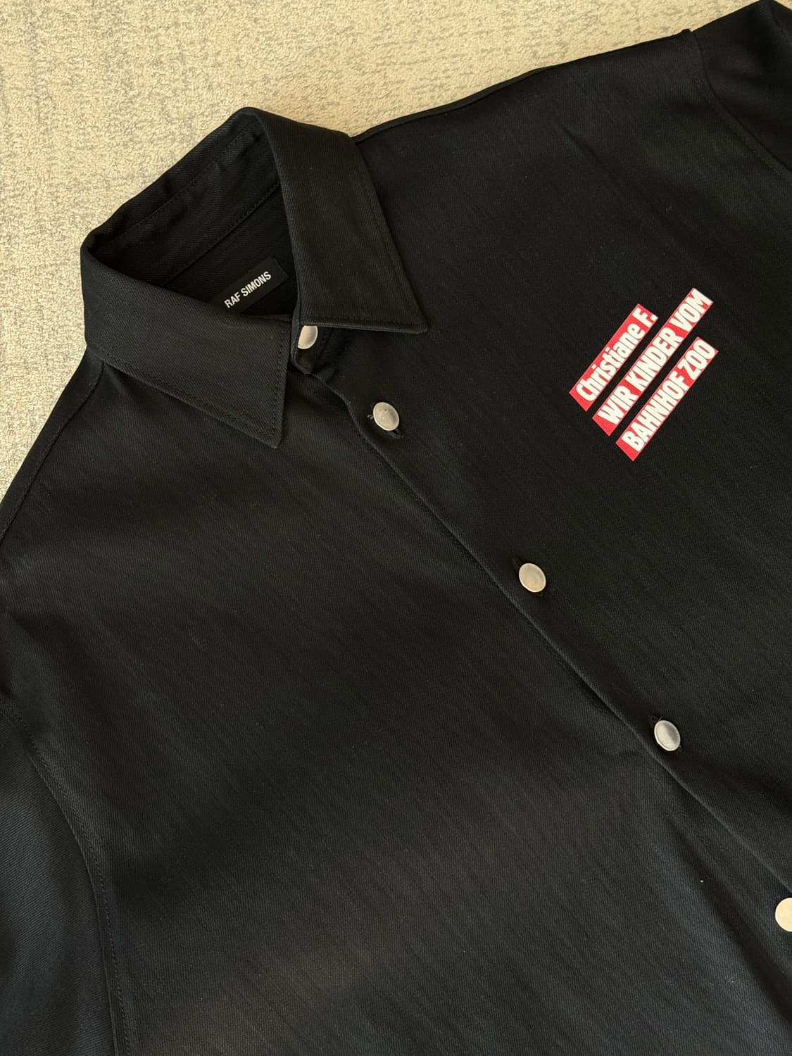 라프시몬스 Christiane F. 데님셔츠 상품이미지1