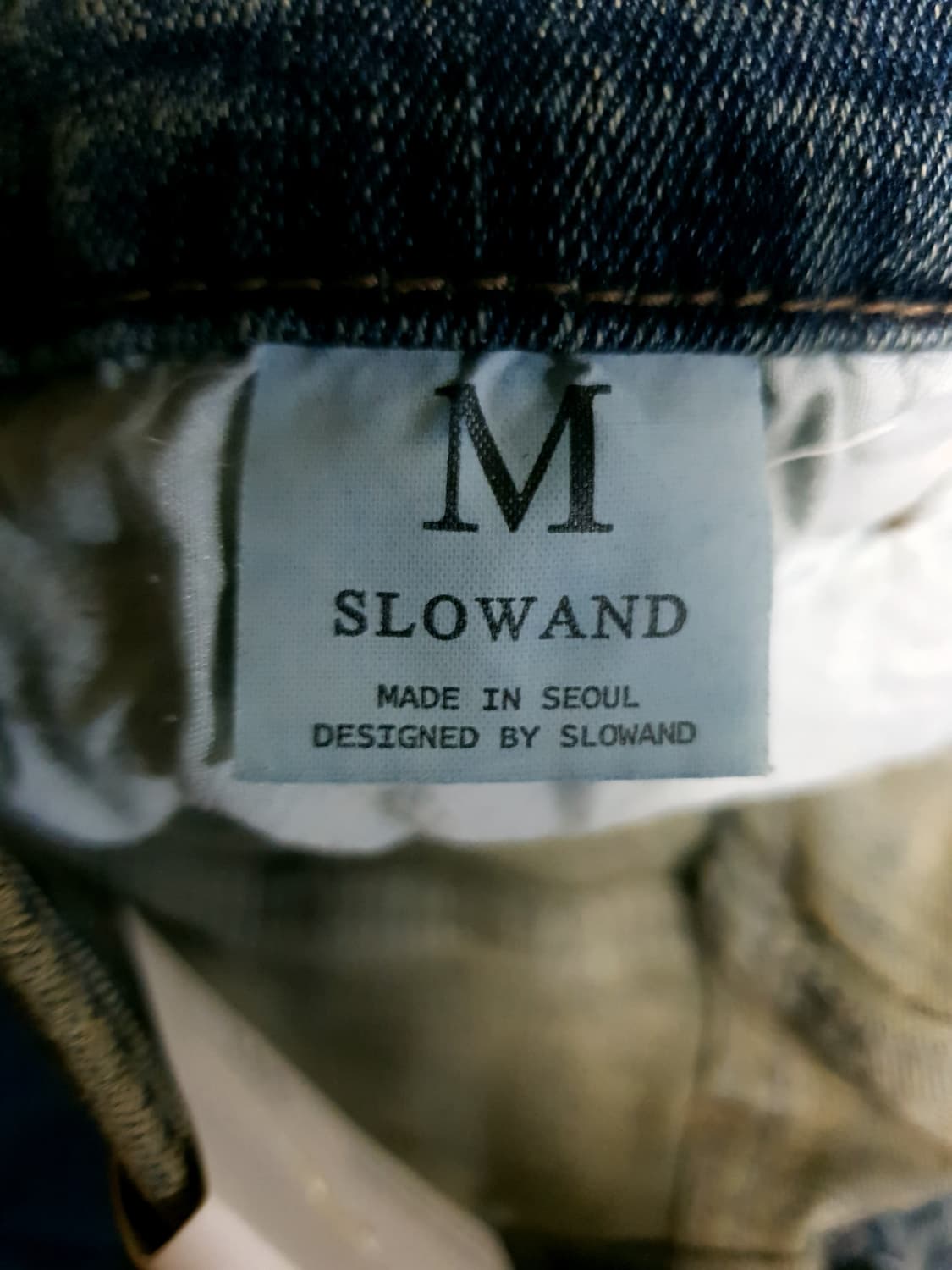 (새상품) 슬로우앤드x유어무드 빈티지워싱 스키니 스판 데님팬츠 (M) 상품이미지6