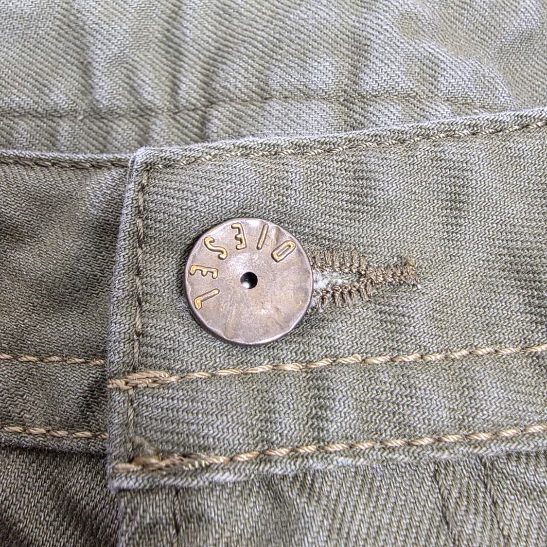 디젤 정품 THAVAR 슬림 스키니핏 올리브그린 33 상품이미지4