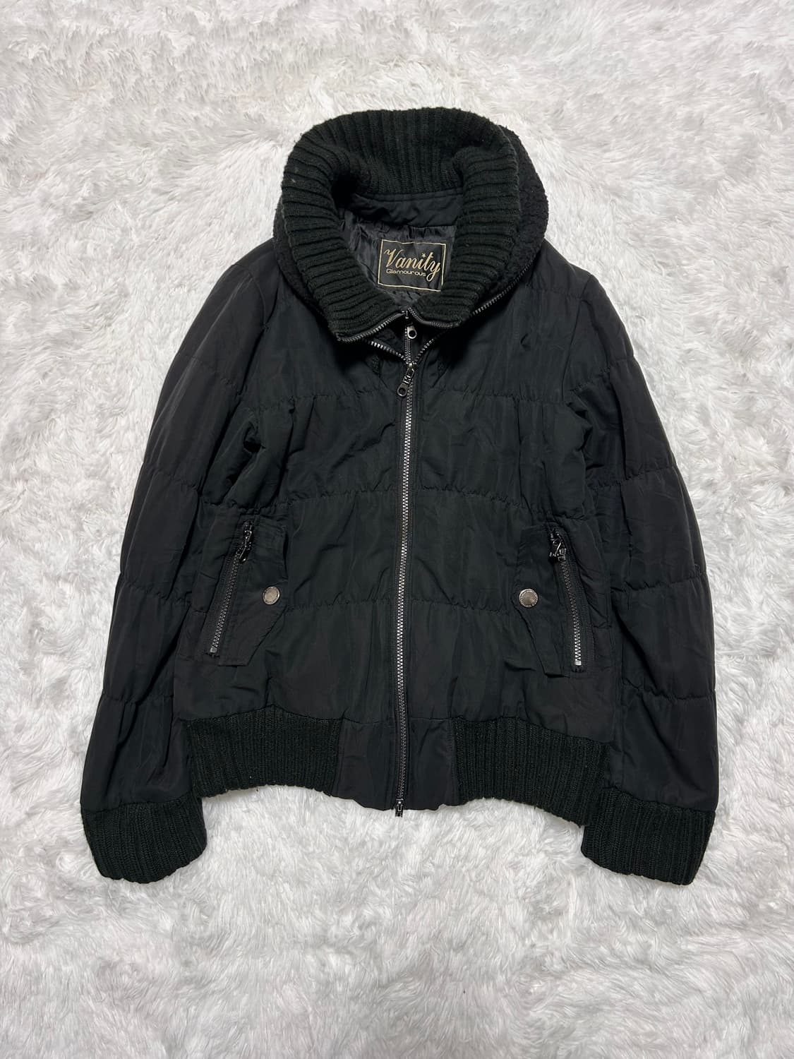 double zippper two way y2k gal padding 상품이미지1