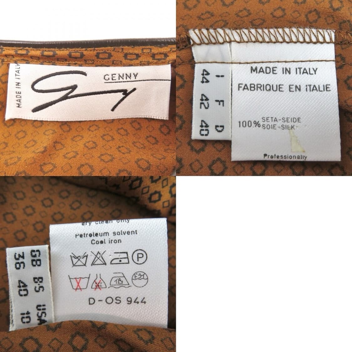Genny Italy 실크 레더파이핑 롱슬리브 상품이미지4