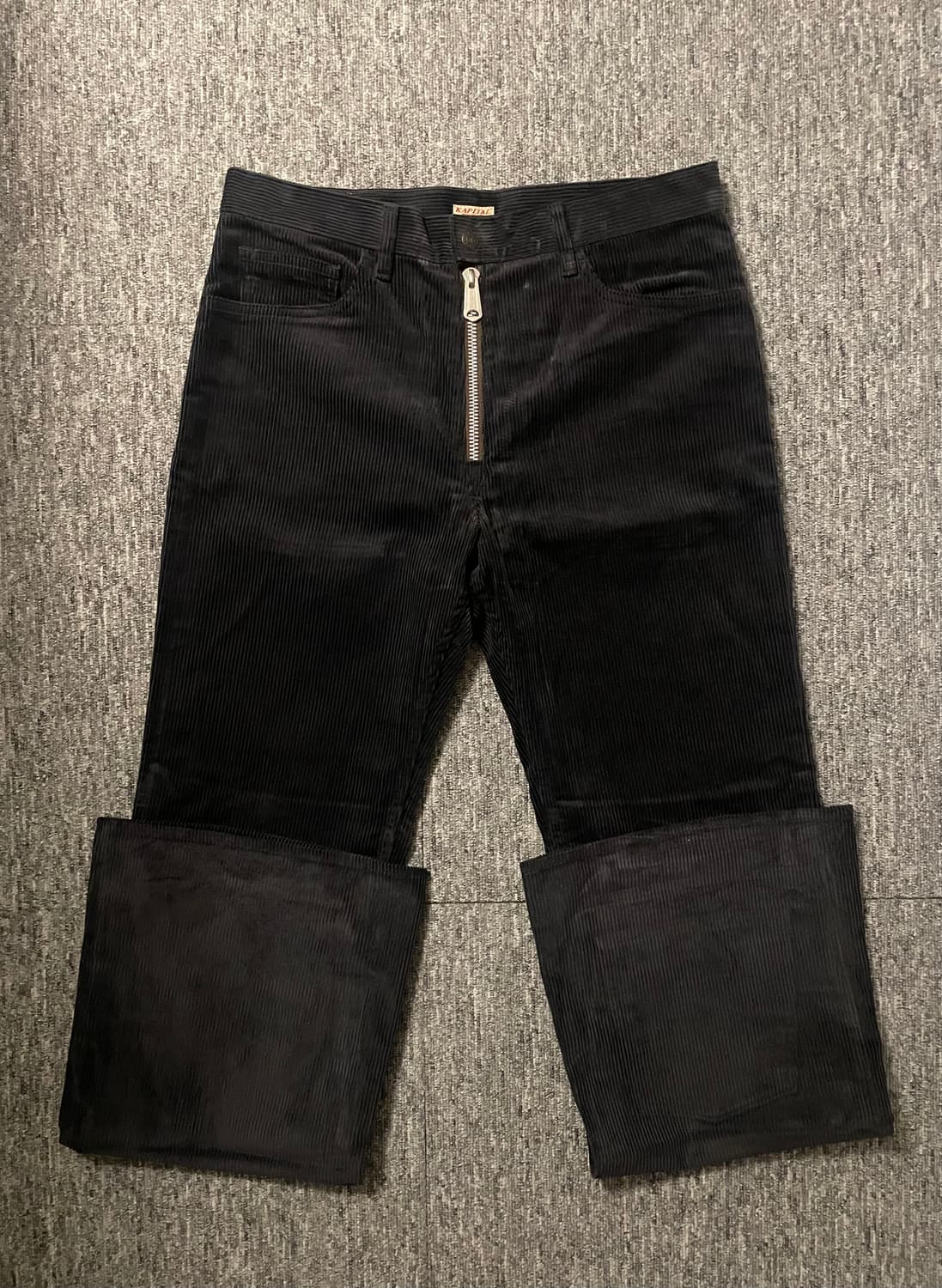 캐피탈 8W 코듀로이 플레어 팬츠 블랙 [34] 상품이미지2