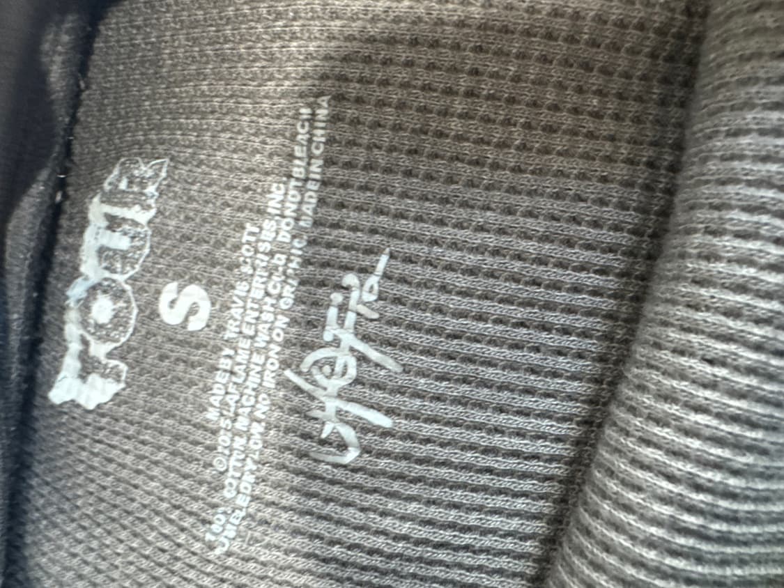 트레비스 스캇 내한 롱슬리브 머천 s 상품이미지5