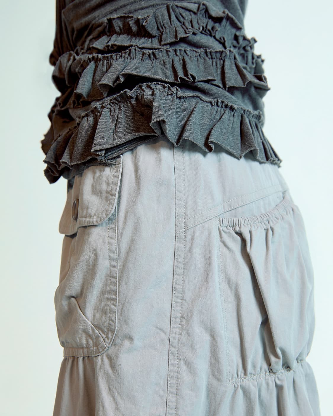 SHIRRING TOBI PANTS ASH PINK size 1 상품이미지2