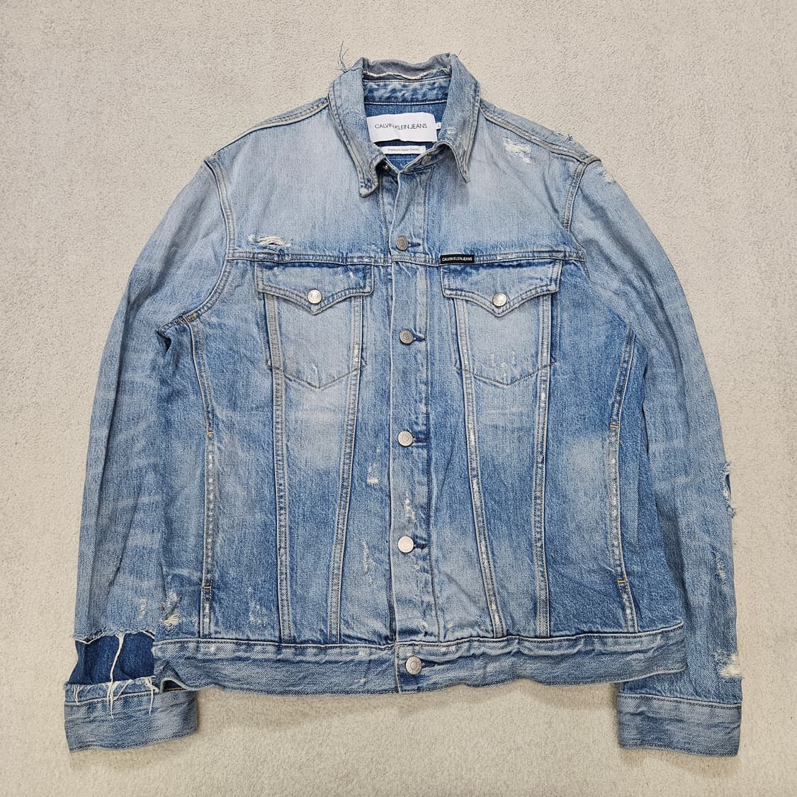 켈빈클라인 디스트로이드 데님 자켓 L 상품이미지1