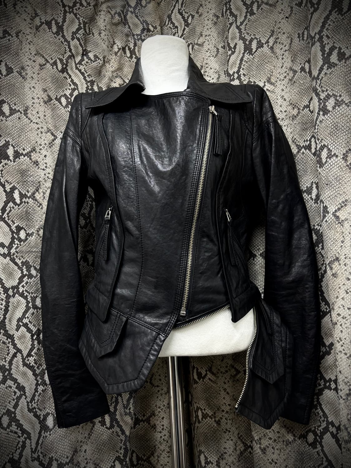 [Egoist] 00‘s SheepSkin Zip Detail Leath 상품이미지5