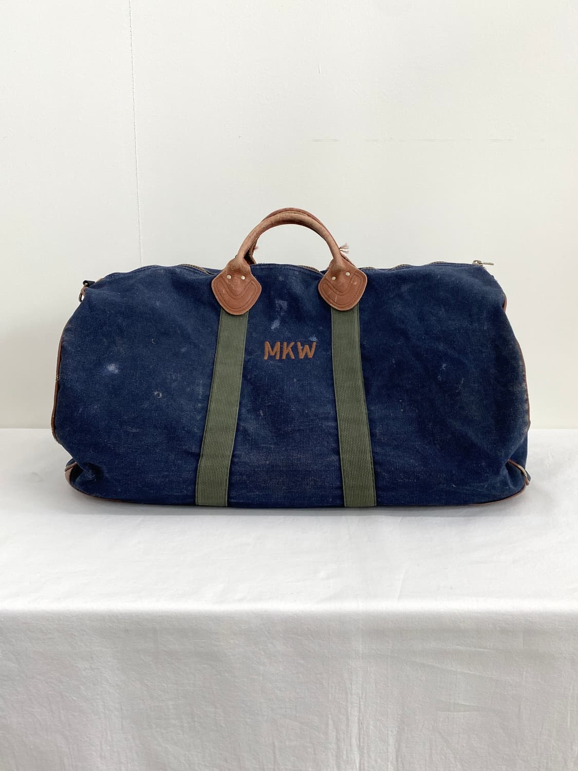 80's 엘엘빈 캔버스 레더 더플백 상품이미지1