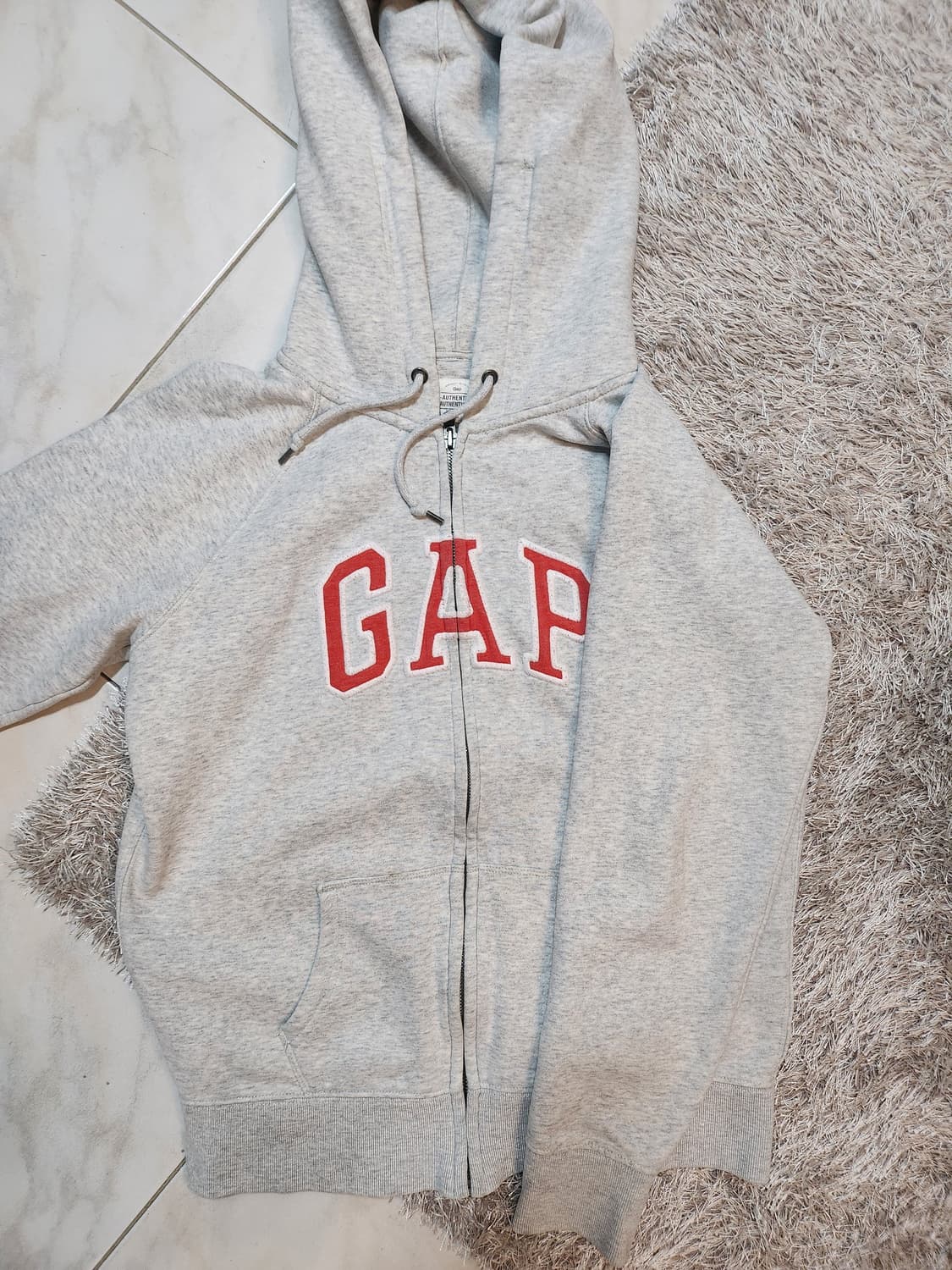 Gap 그레이 후드집업 상품이미지1