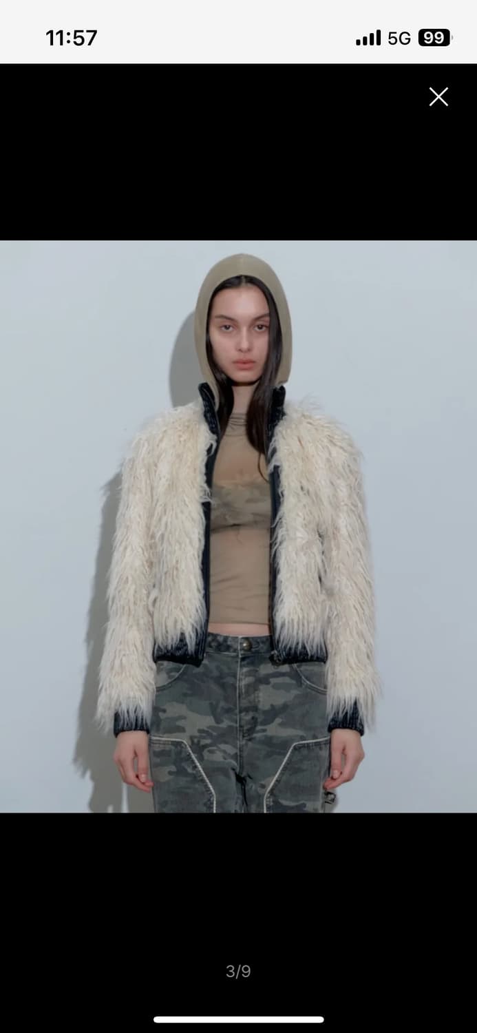 스컬프터 폭스 퍼자켓 (L) 새상품 상품이미지2