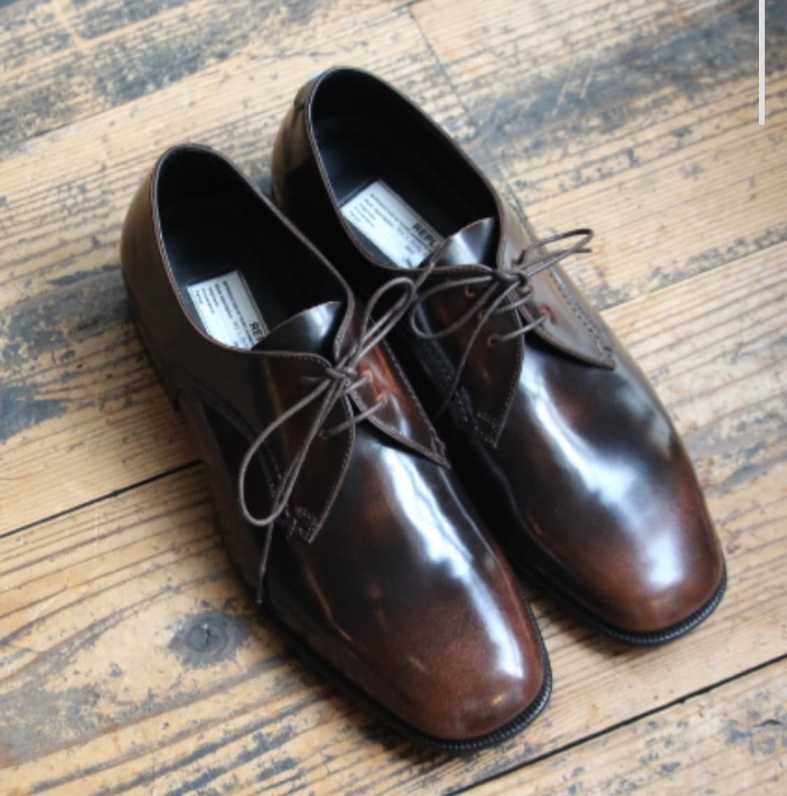 [새제품]43 메종마르지엘라 브라운 더비슈즈 구두 신발 파티나염색 상품이미지2