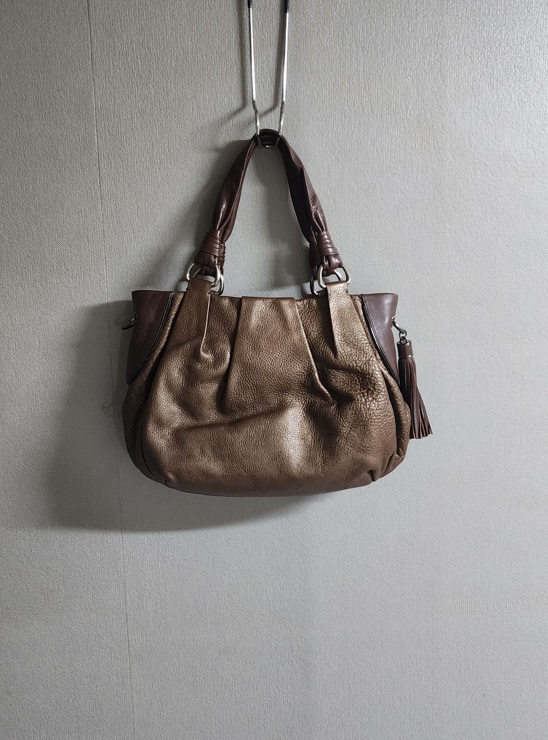 닥스 브라운 레더 토트백 상품이미지4