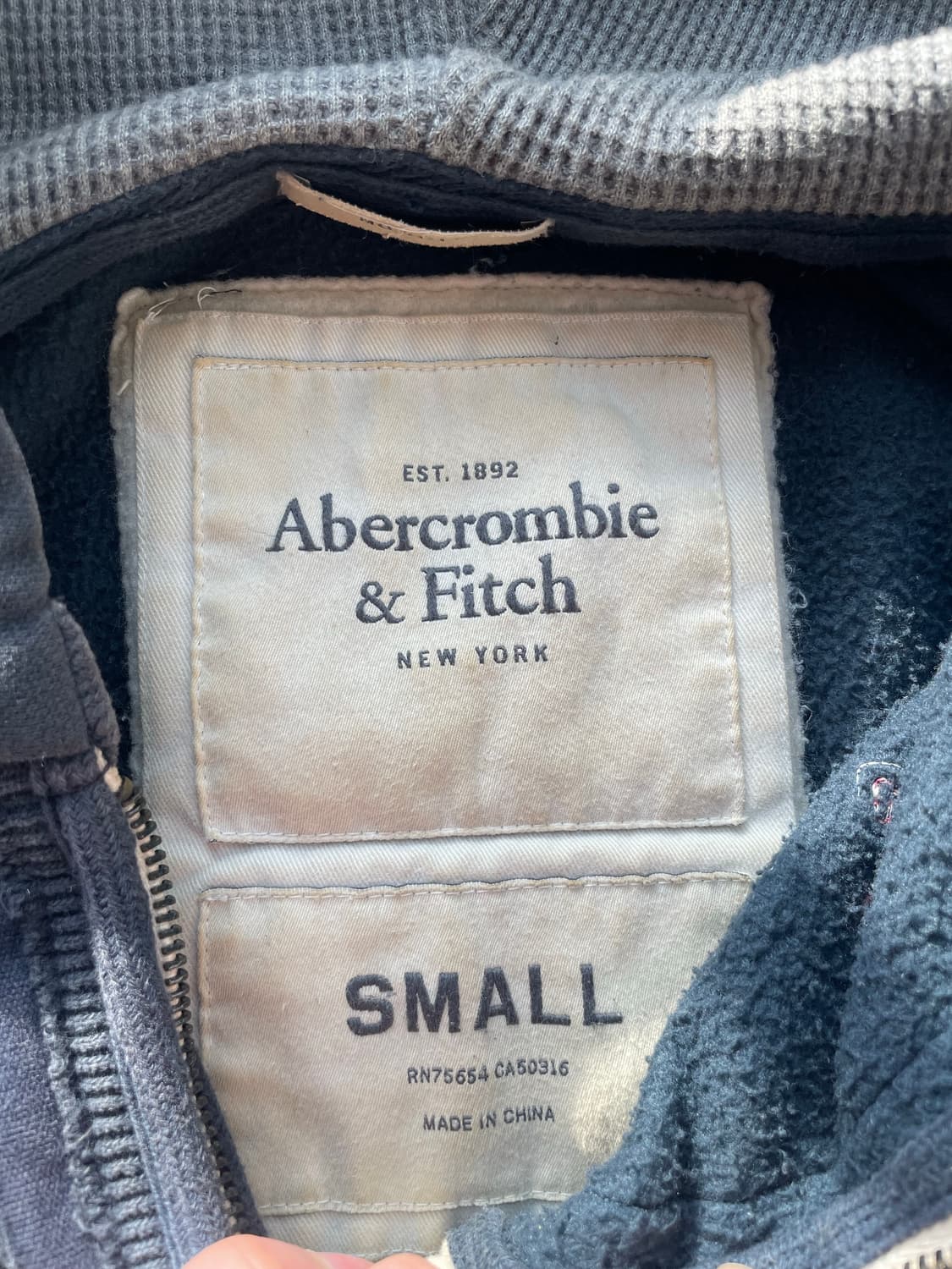 아베크롬비 피그먼트 인디안 반집업 상품이미지7