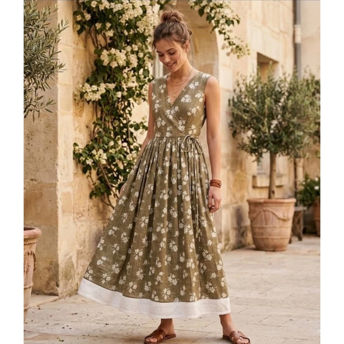 토리버치 23 플로럴 프린트 랩 드레스 상품이미지1