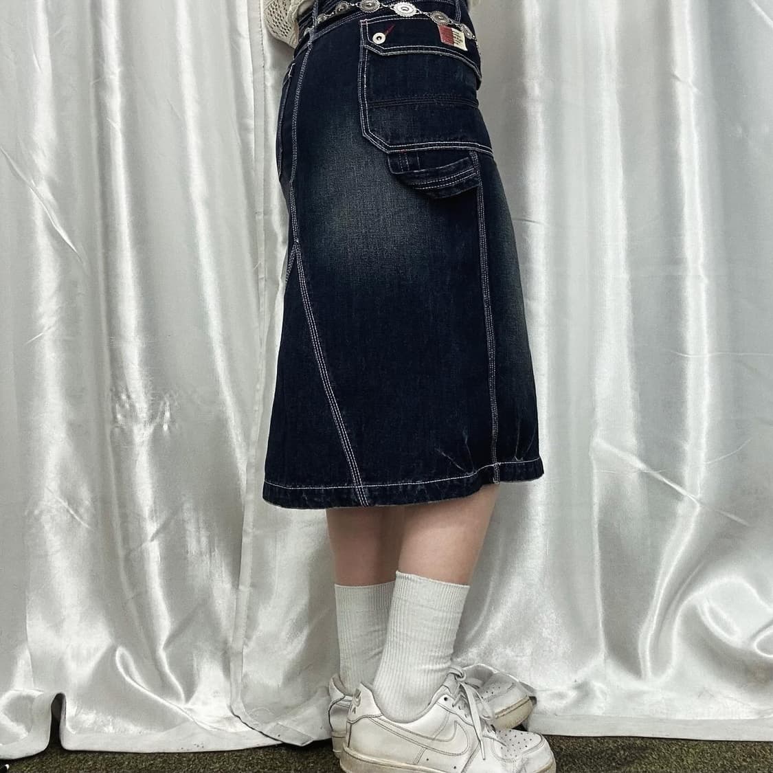 Vintage carpenter denim skirt 상품이미지3