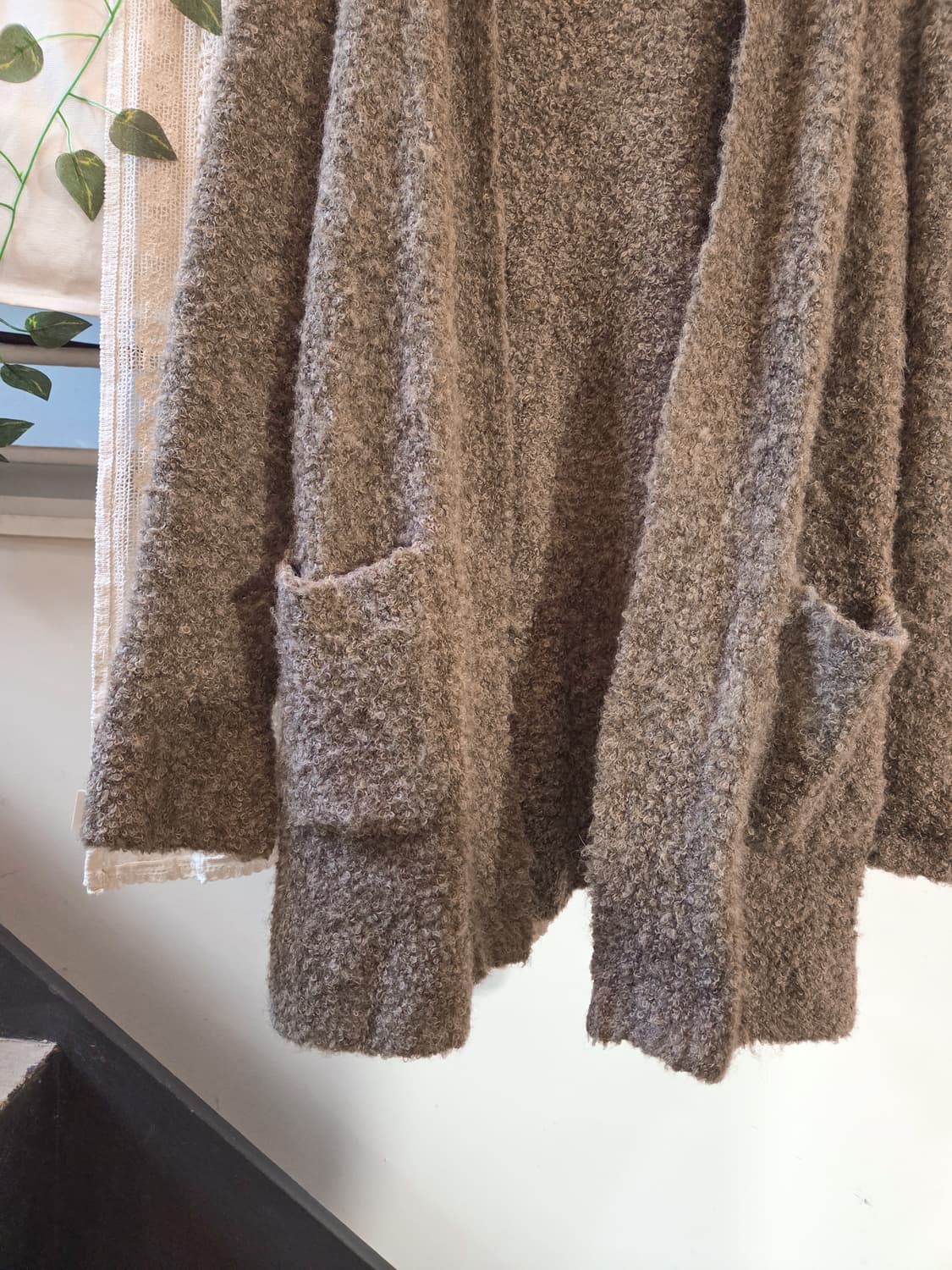 부클 후드 가디건 상품이미지3