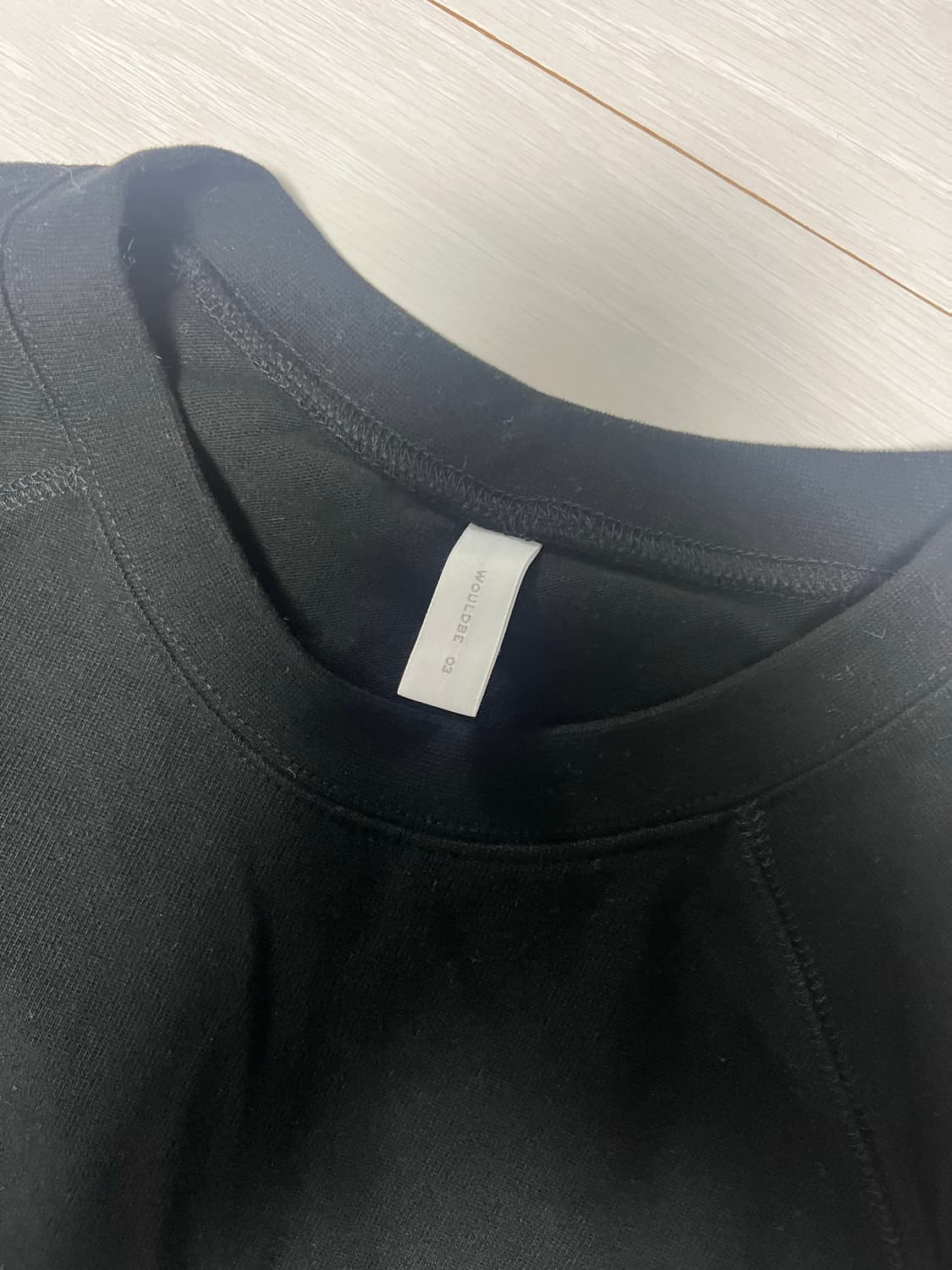 우드비 라이트웨이트 소프트 스웻셔츠 블랙 3사이즈 상품이미지2