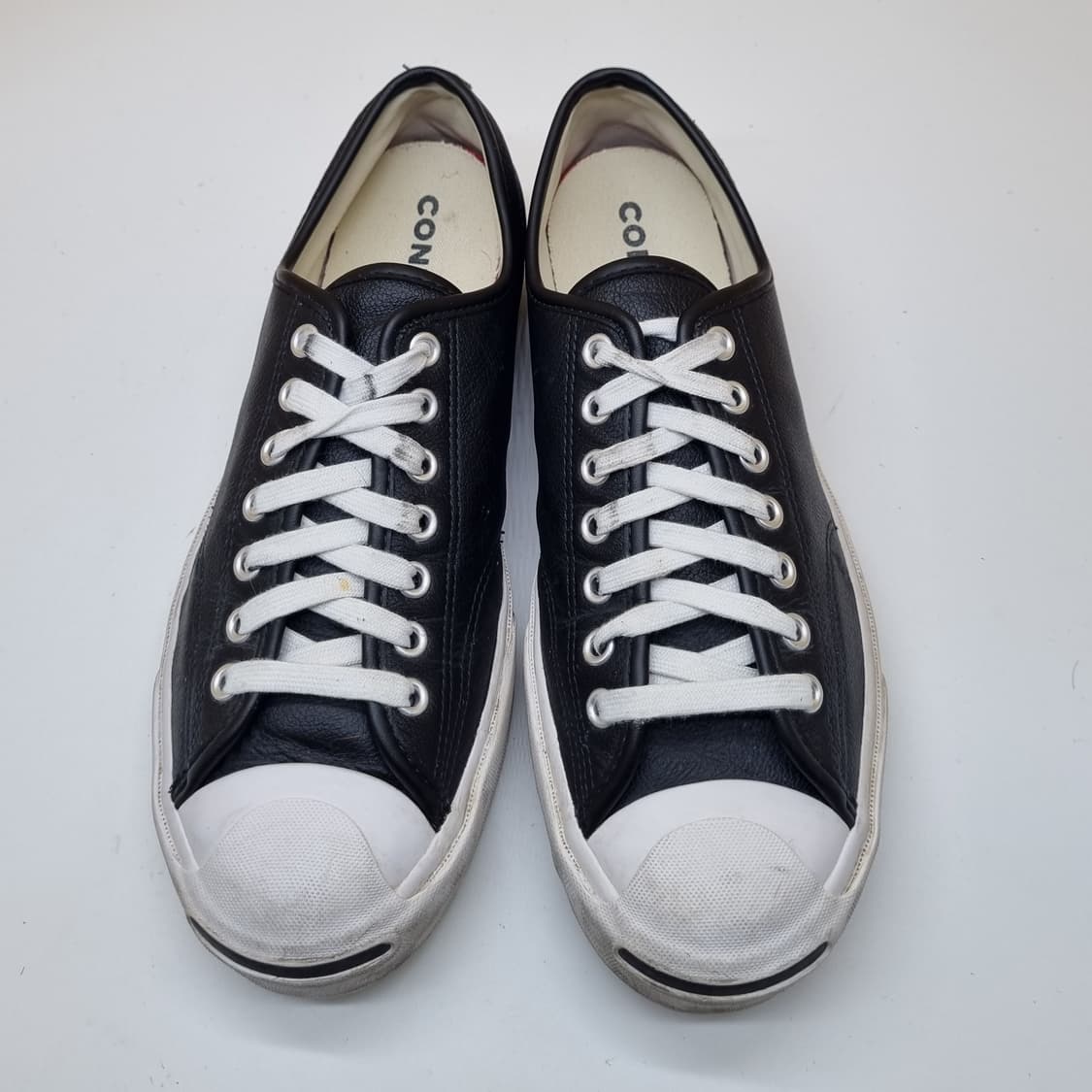 컨버스 잭퍼셀 레더 블랙. 스니커즈260. 상품이미지2