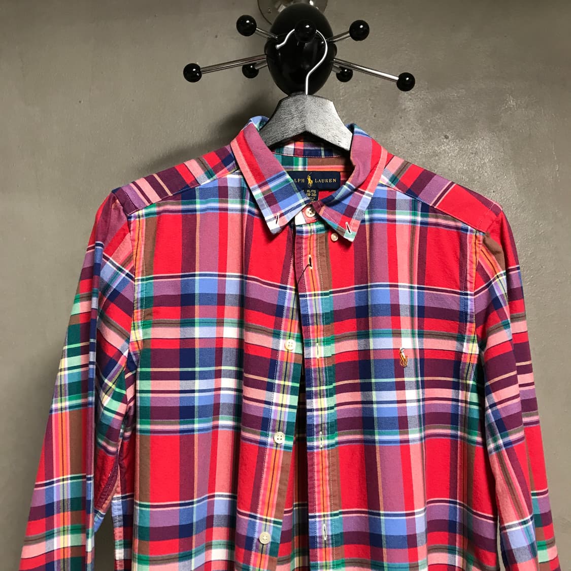 폴로 랄프로렌 QR 체크 셔츠 XL18-20(W) 상품이미지2