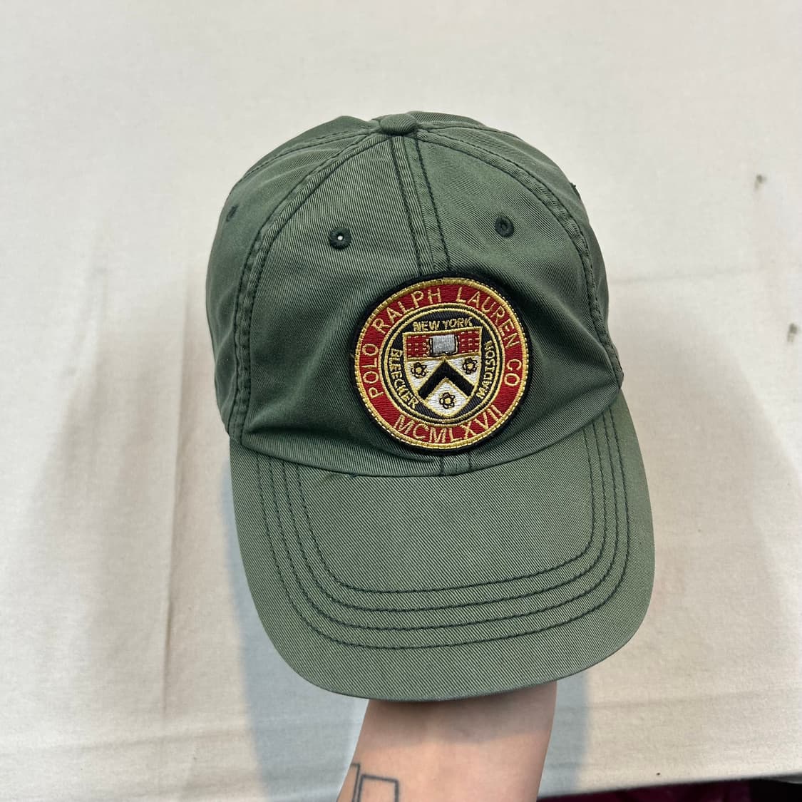 폴로 랄프로렌 크레스트 패치 가죽 스트랩 볼캡 상품이미지2