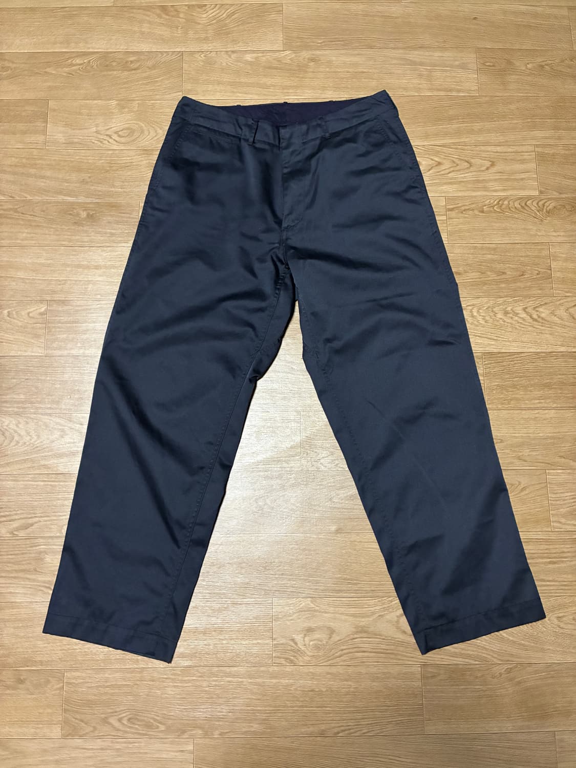 36) 나나미카 와이드 치노 네이비 상품이미지1