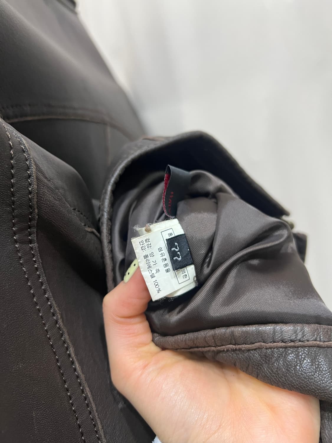 빈티지 양가죽 블루종 자켓 상품이미지5