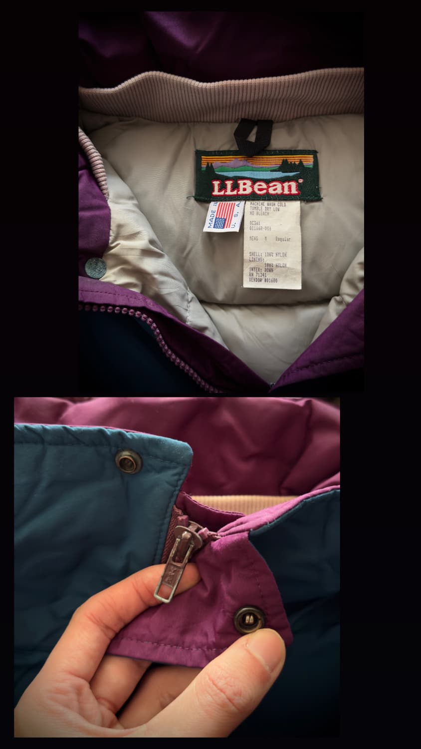 80s USA L.L.Bean Penobscot down parka 상품이미지10