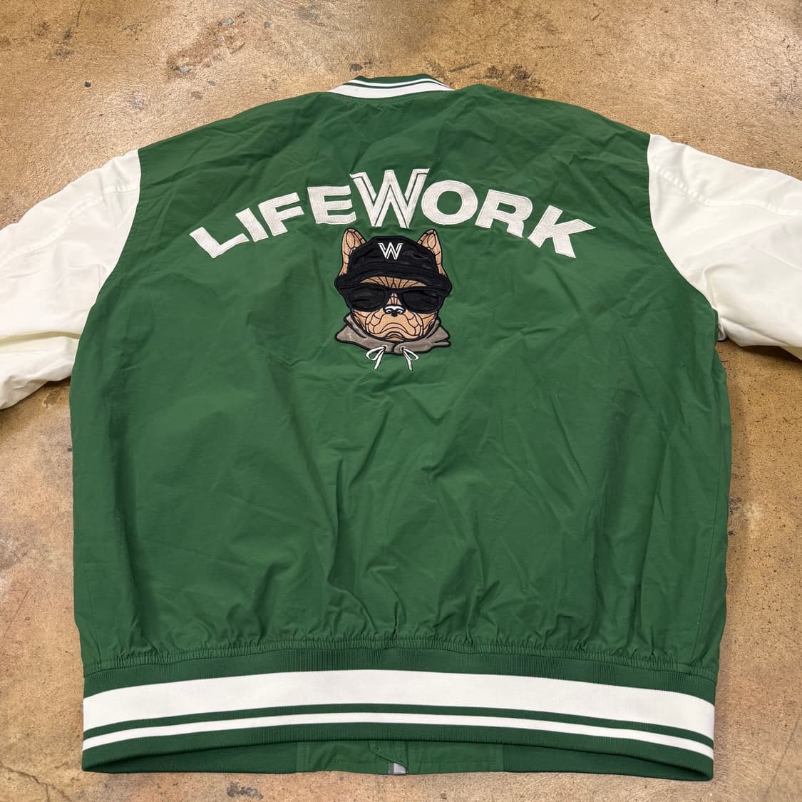 [정품/M] 라이프워크 그린 바시티 자켓 b8 상품이미지4