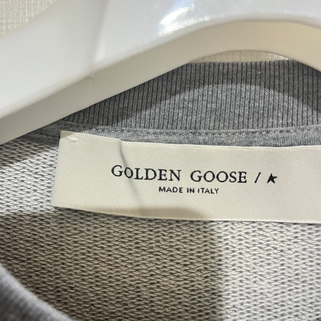 (남녀공용 XS) 골든구스 스팽글 맨투맨 스웻셔츠 그레이 상품이미지3