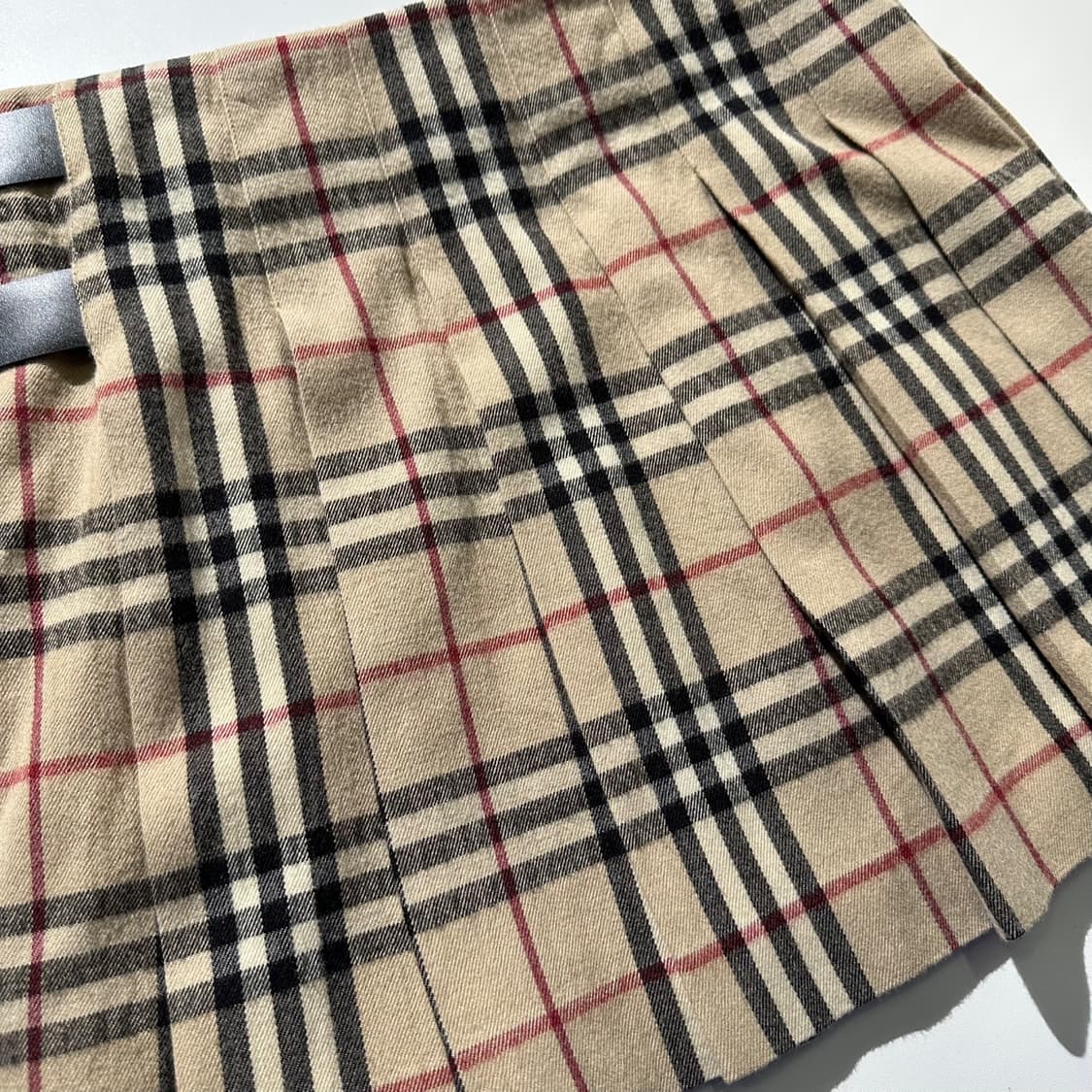 버버리 울 벨티드 노바체크 스커트 상품이미지8