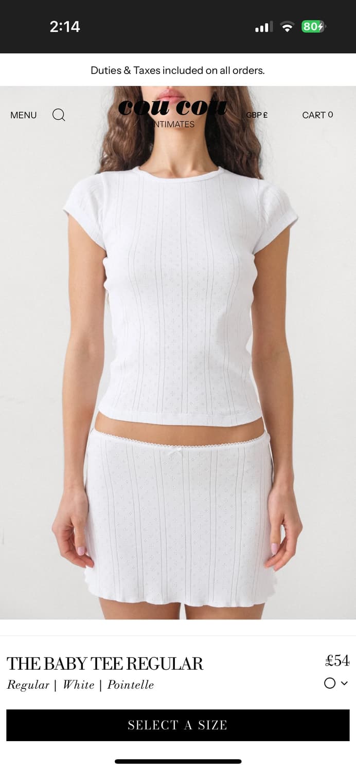 Cou cou intimates 쿠쿠인티메이트 베이비 티셔츠 상품이미지1