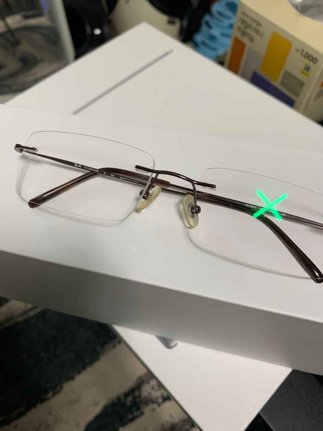 레이벤 rb8647 무태 티타늄 빈티지 안경 판매 상품이미지1