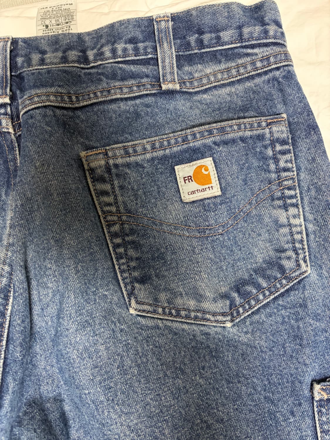 FR 칼하트 더블니 데님 팬츠 38x32 상품이미지6