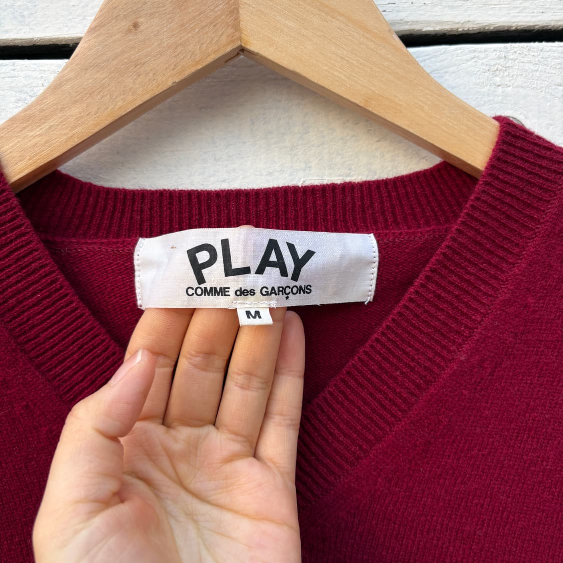 Comme des Garcons 꼼데가르송 울 브이넥 니트 상품이미지3
