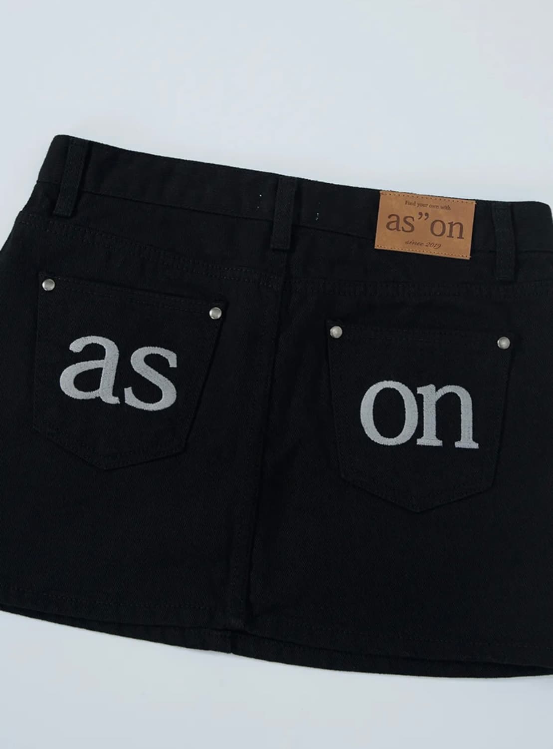 애즈온 POG SKIRT / BLACK 상품이미지2