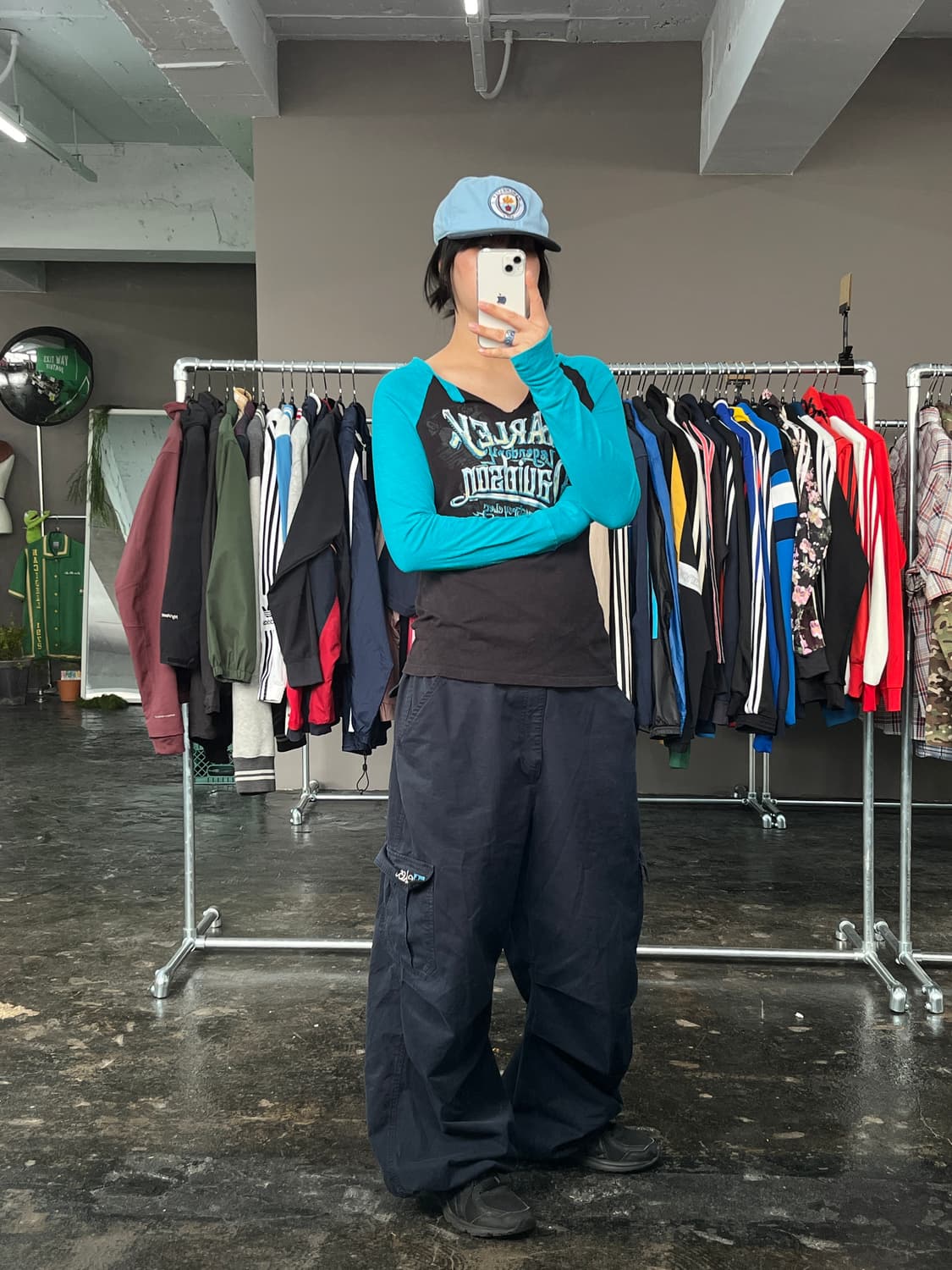 할리데이비슨 래글런 롱슬리브 티셔츠 상품이미지3