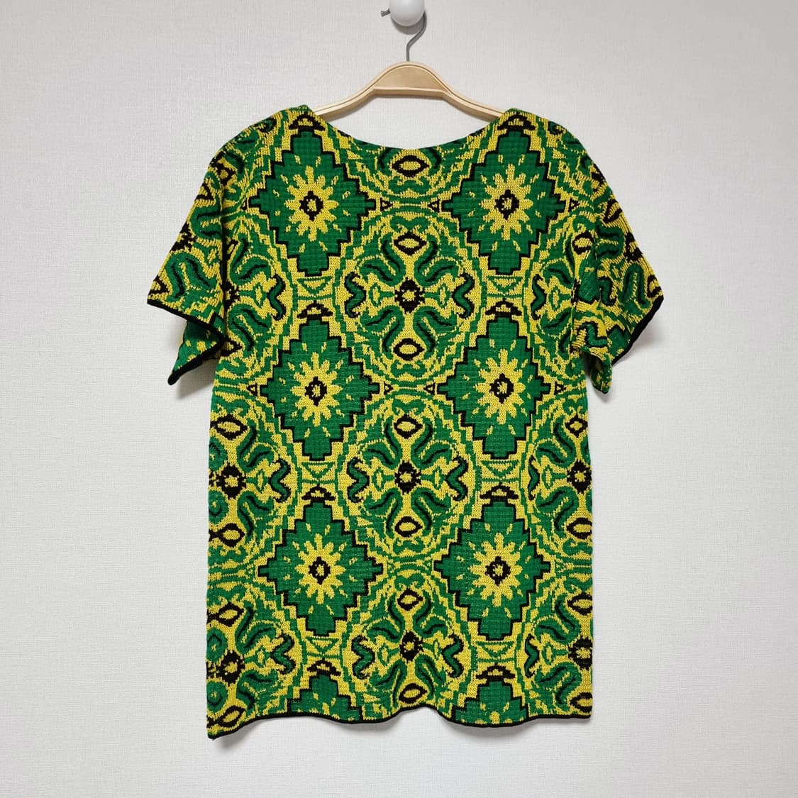 드리스 반 노튼 자수 니트 숏슬리브 반팔티 (55-66) 상태최상/1회착 상품이미지2