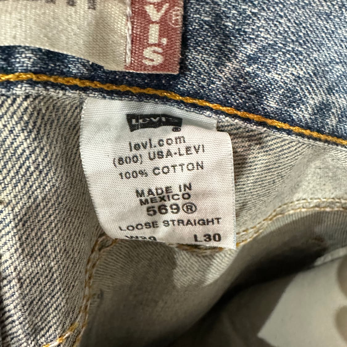 리바이스569 루즈스트레이트 청바지 29 상품이미지5