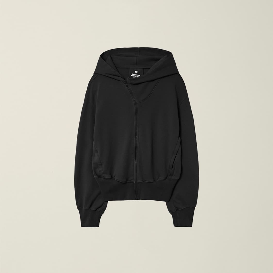 누마레 ee 커브드 후드집업 블랙 M 상품이미지1