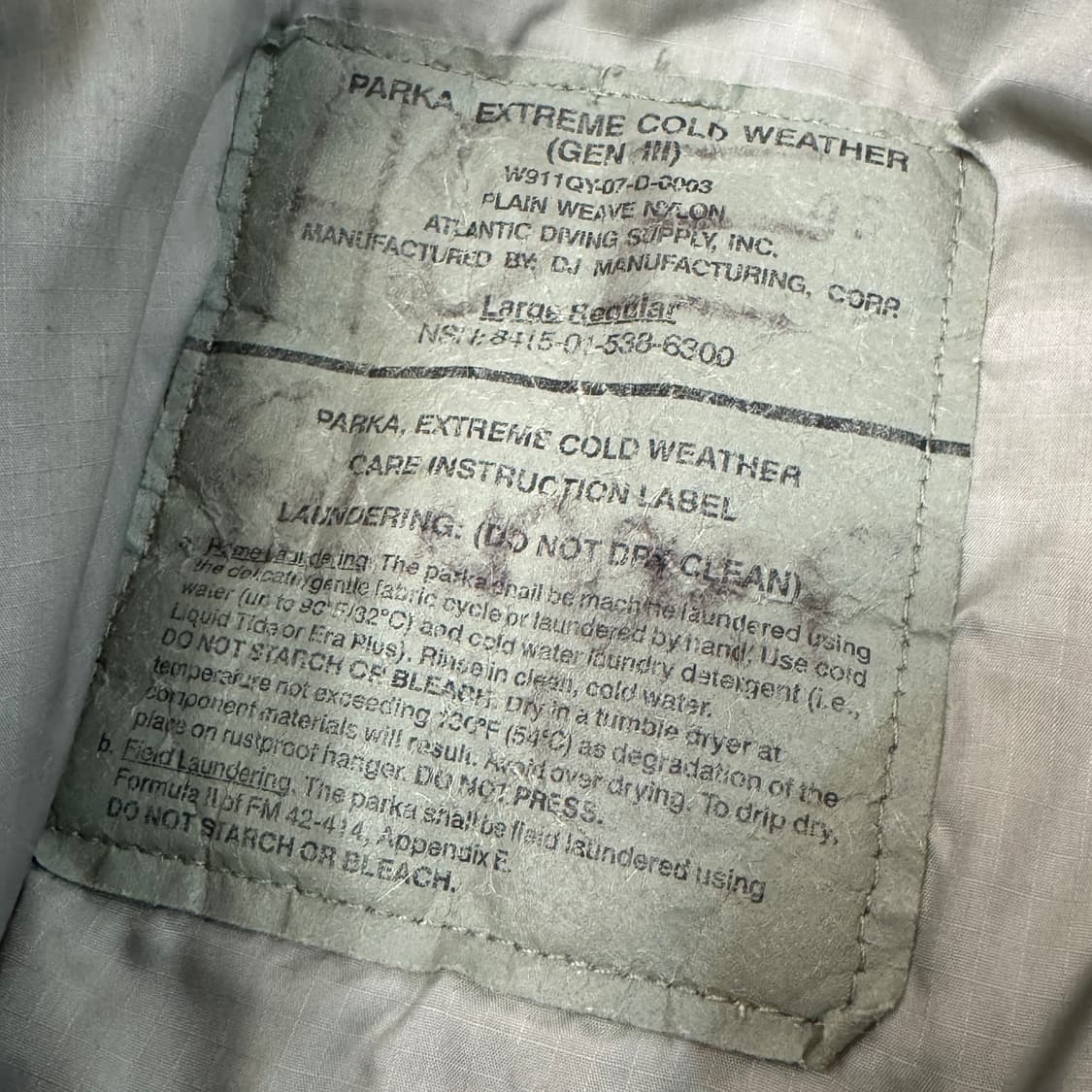 ECWCS level7 GEN lll 프리마로프트 상품이미지6