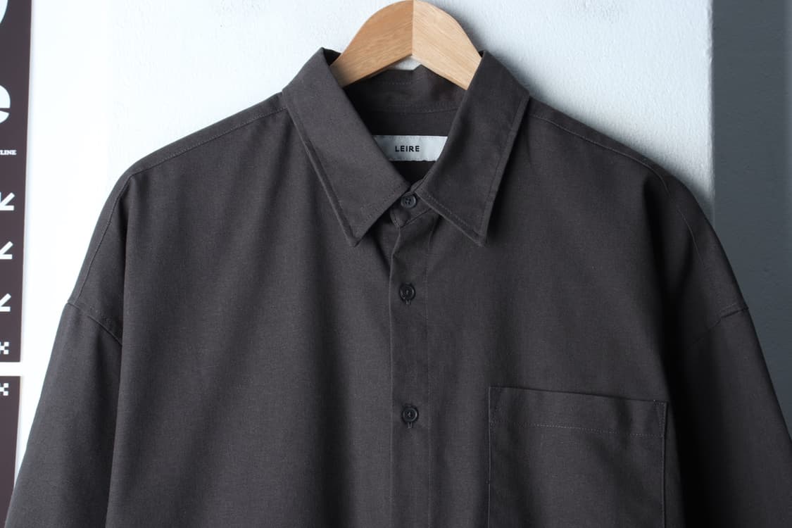 (XL-2XL) 르아르 반팔 카라 티셔츠 셔츠 남방 카키-H32774 상품이미지3
