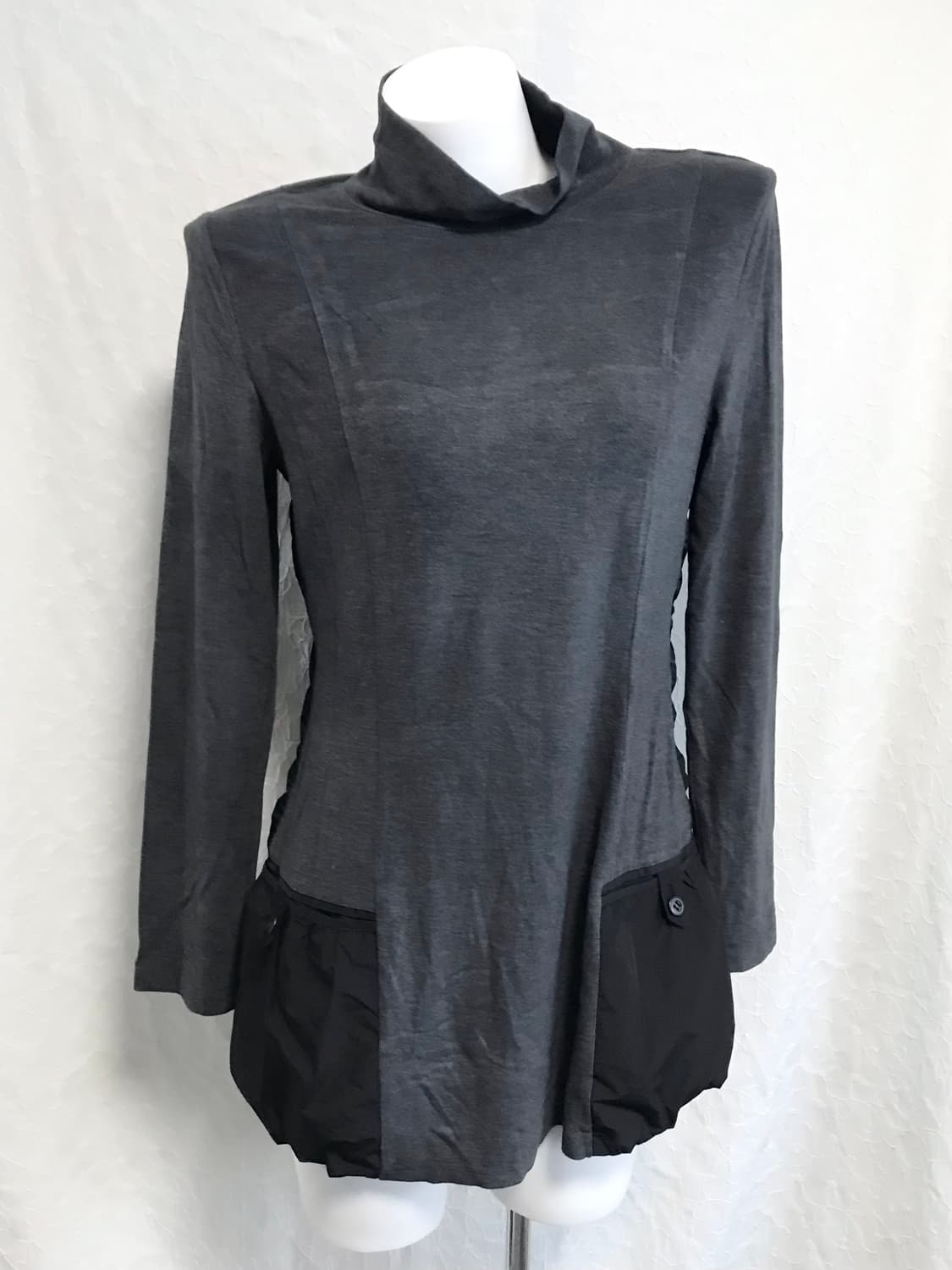 빈티지 아카이브 니혼진 하이넥 포켓 롱슬리브 탑 상품이미지2